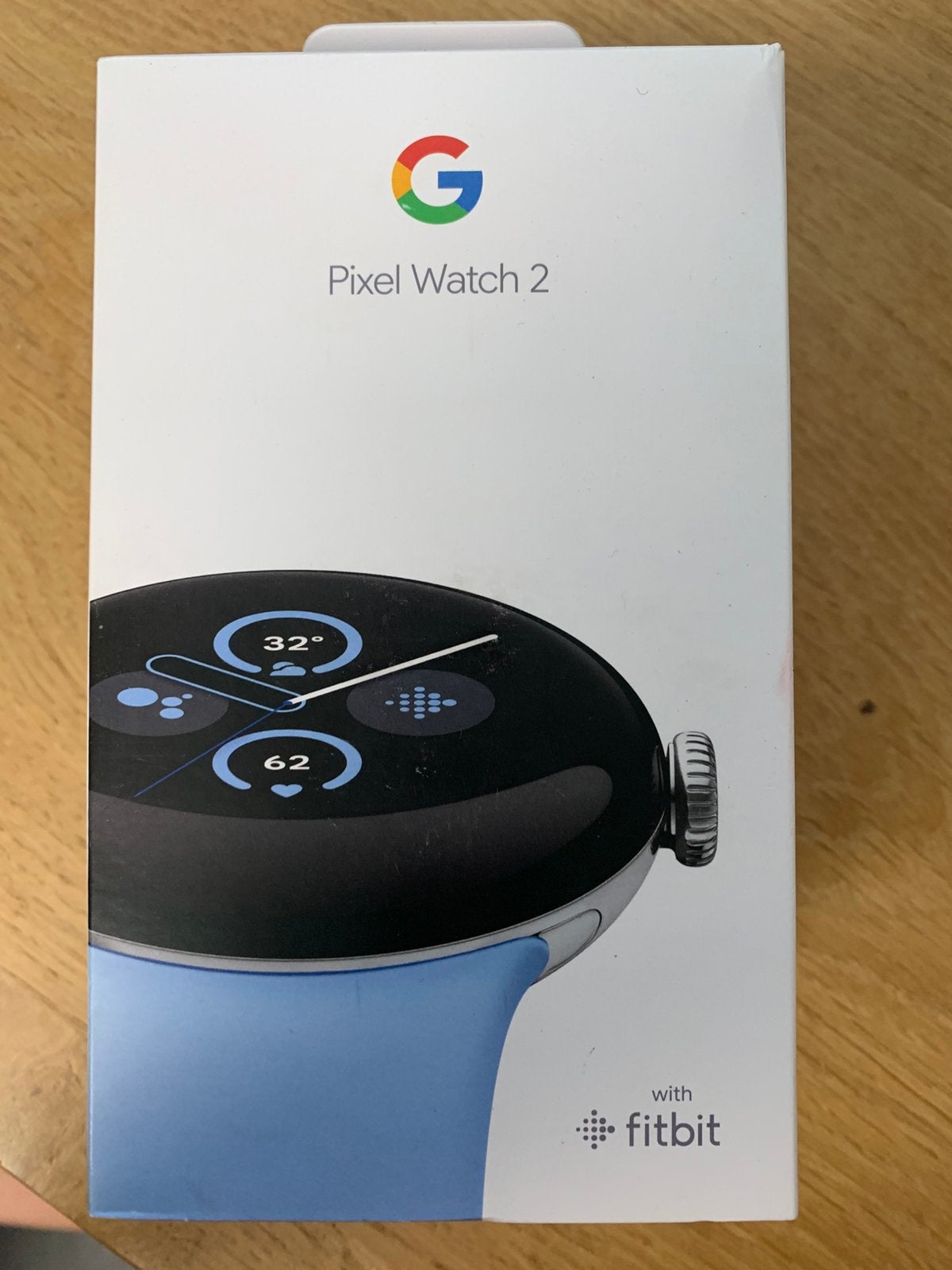 Google pixel watch 2 with fitbit blauw, Bijoux, Sacs & Beauté, Montres connectées, Comme neuf, Android, Bleu, Distance, Bandage calorique