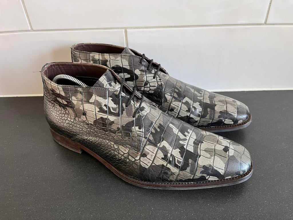 Floris van Bommel premium herenschoenen maat 9 / 43 H, Enlèvement ou Envoi, Autres couleurs, Chaussures à lacets, Comme neuf