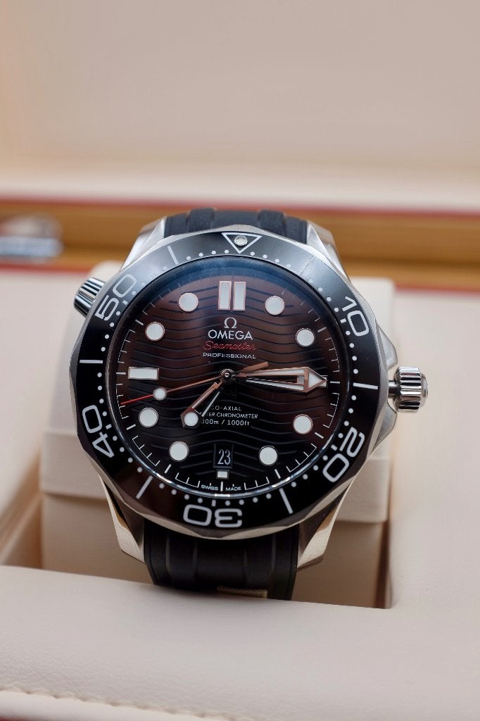 Omega Seamaster Diver 300M, Handtassen en Accessoires, Horloges | Heren, Staal, Polshorloge, Kunststof, Ophalen of Verzenden