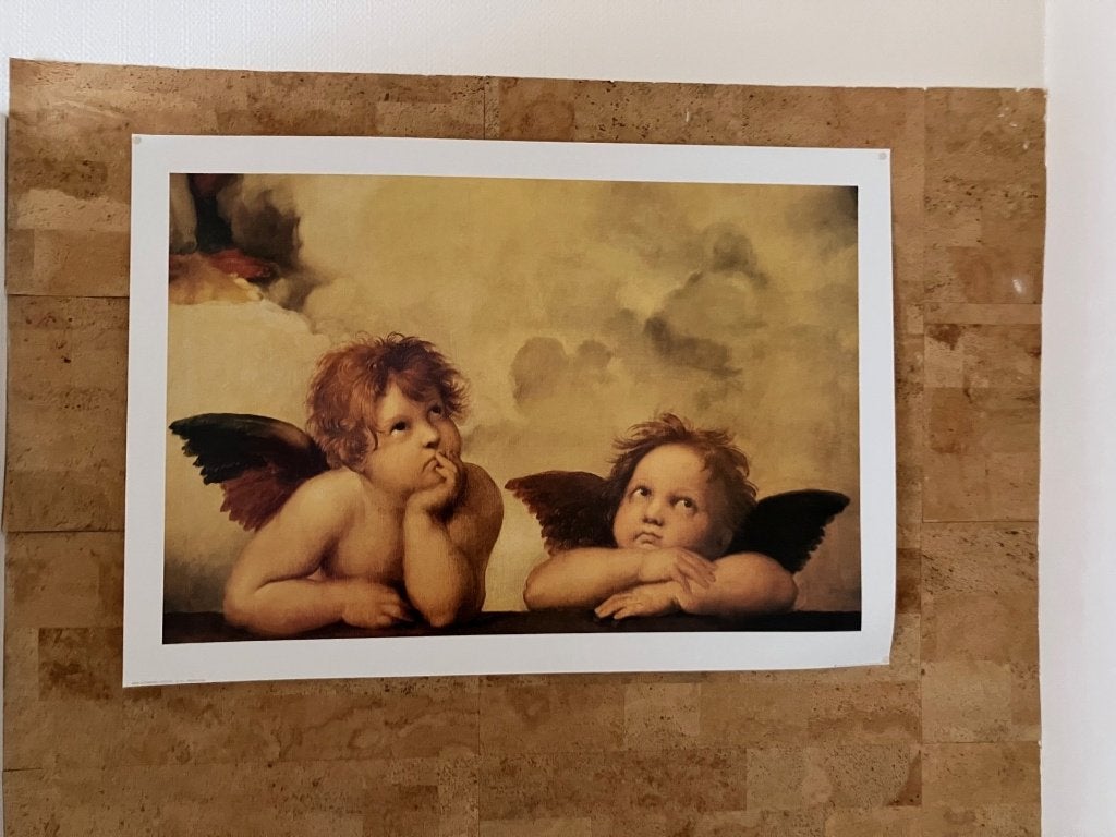 Poster Les anges de Raphaël 92 cm x 66 cm, Enlèvement, Utilisé, Affiche ou Poster pour porte ou plus grand