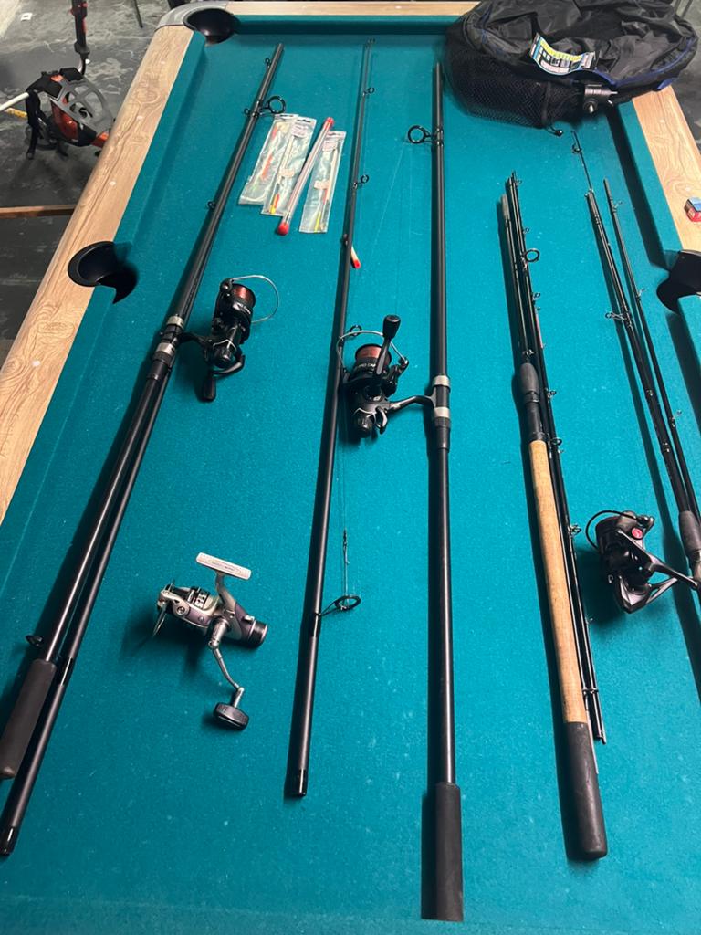 Visgerief te koop, Watersport en Boten, Hengelsport | Witvissen, Zo goed als nieuw, Molen, Ophalen