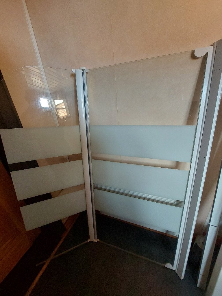 Badwand 2 delig (plooibaar), Ophalen, Gebruikt