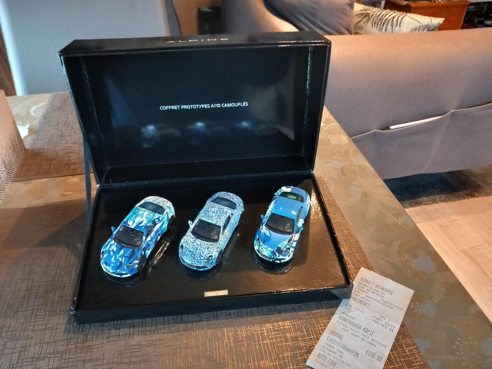 Renault Alpine 1/43 gelimiteerd op 3000, Ophalen