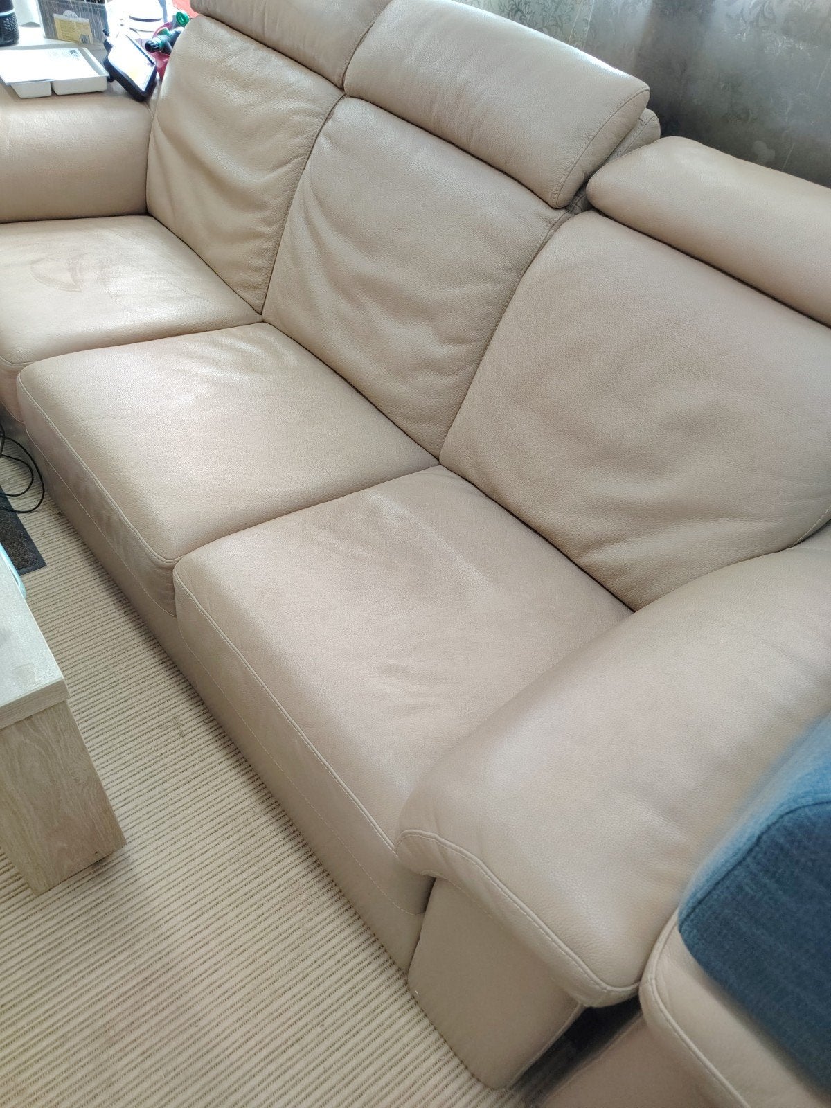 lederen zetel + 2 x1 zit met relaxen, Ophalen