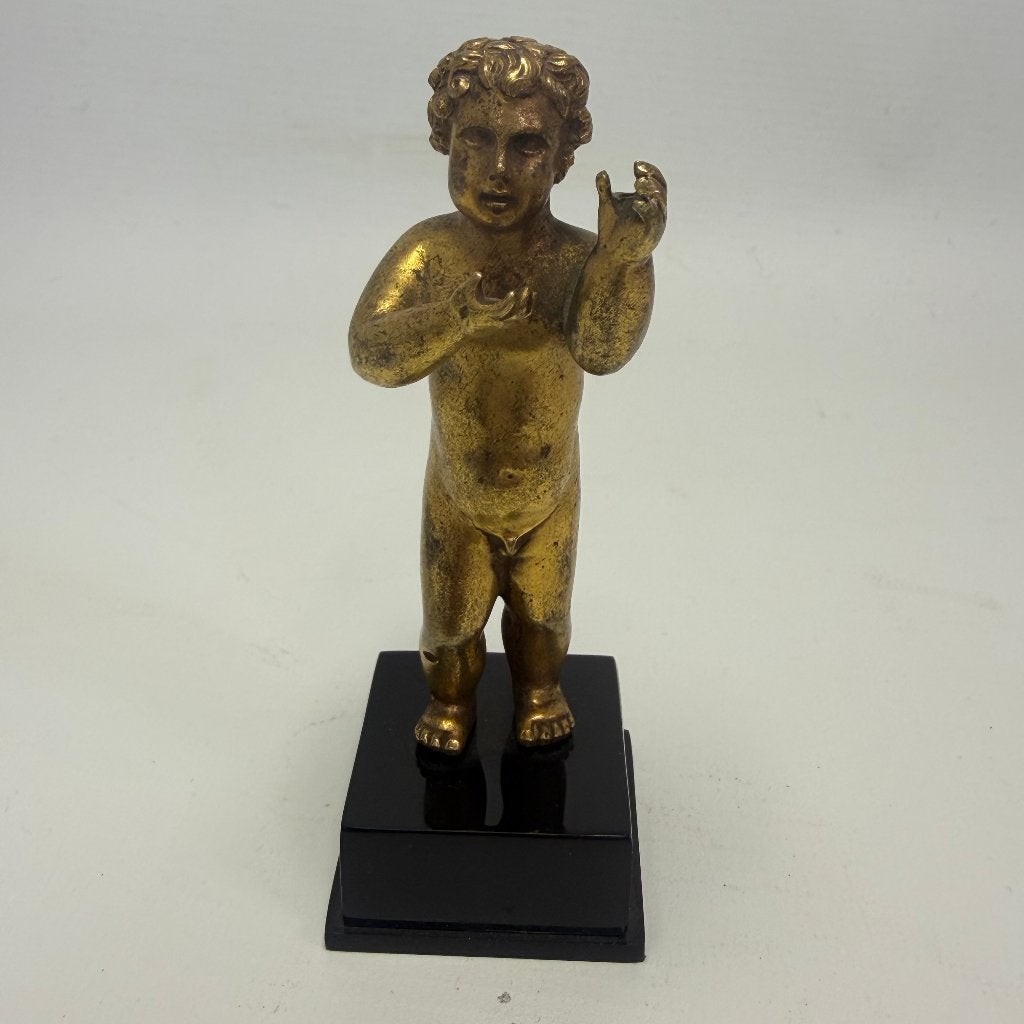 Putto en bronze doré, Enlèvement ou Envoi, Bronze
