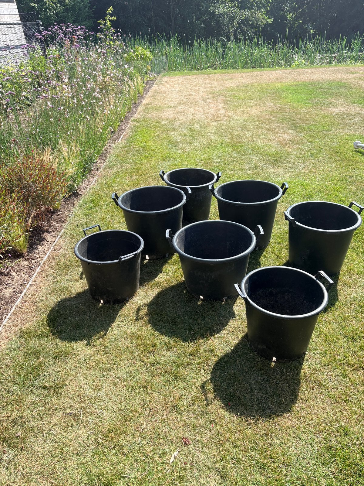 Jardinière/pots de fleurs en plastique, Jardin & Terrasse, Enlèvement, Comme neuf