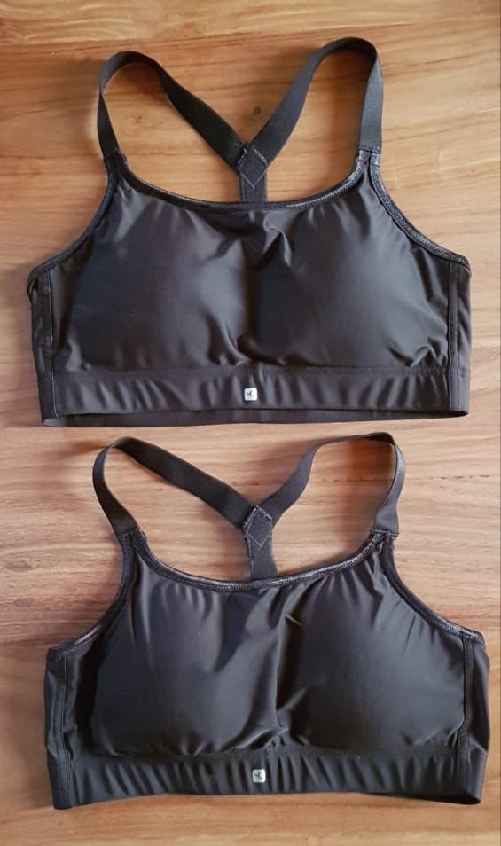 Lot 2 brassières noires sport soutien gorge XS, Enlèvement ou Envoi, Comme neuf, Noir, Fitness ou Aérobic
