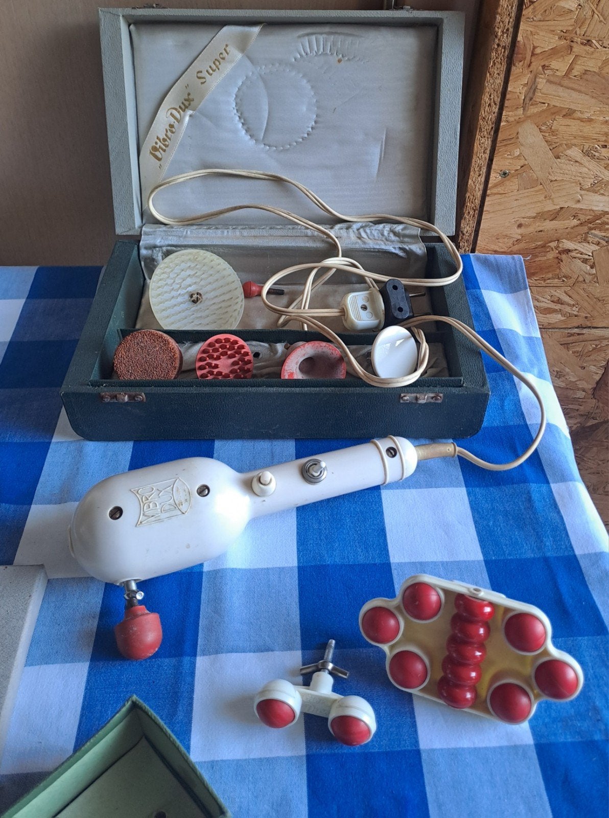 Vintage Vibro Dux masagetoestel en extra accessoires, Ophalen of Verzenden