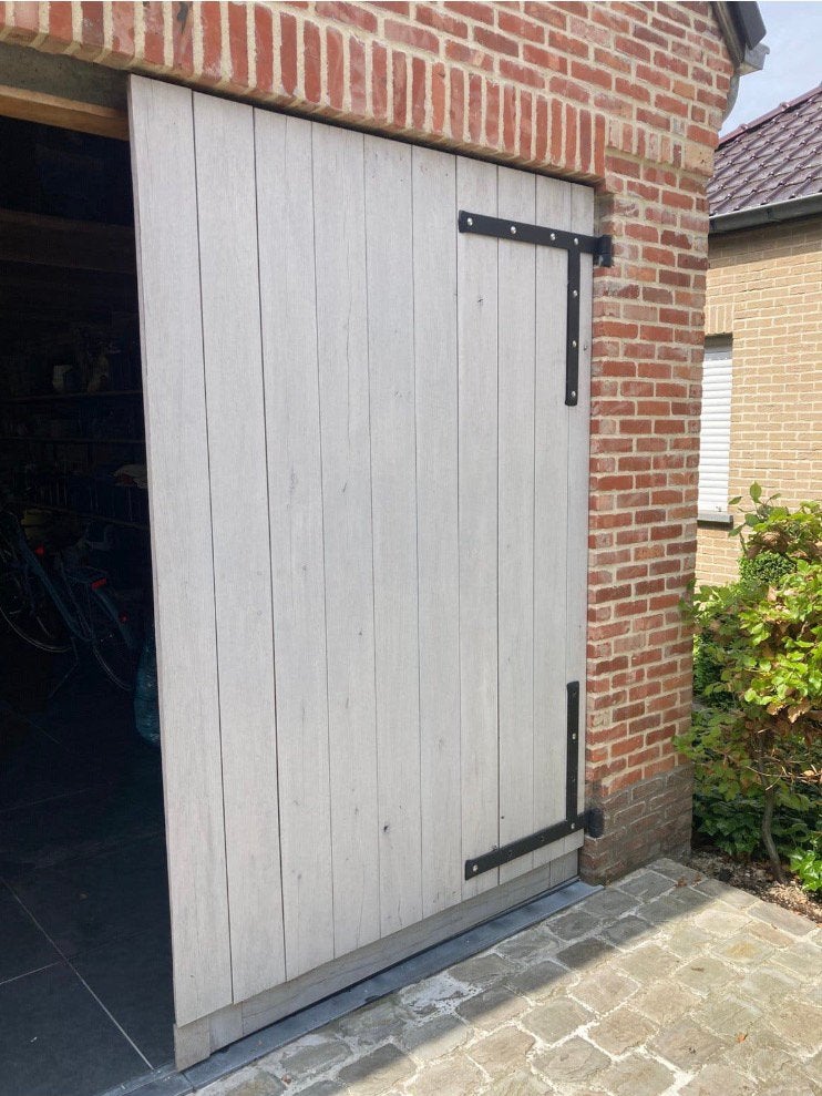 Garagepoort hout, Enlèvement, Utilisé, Bois
