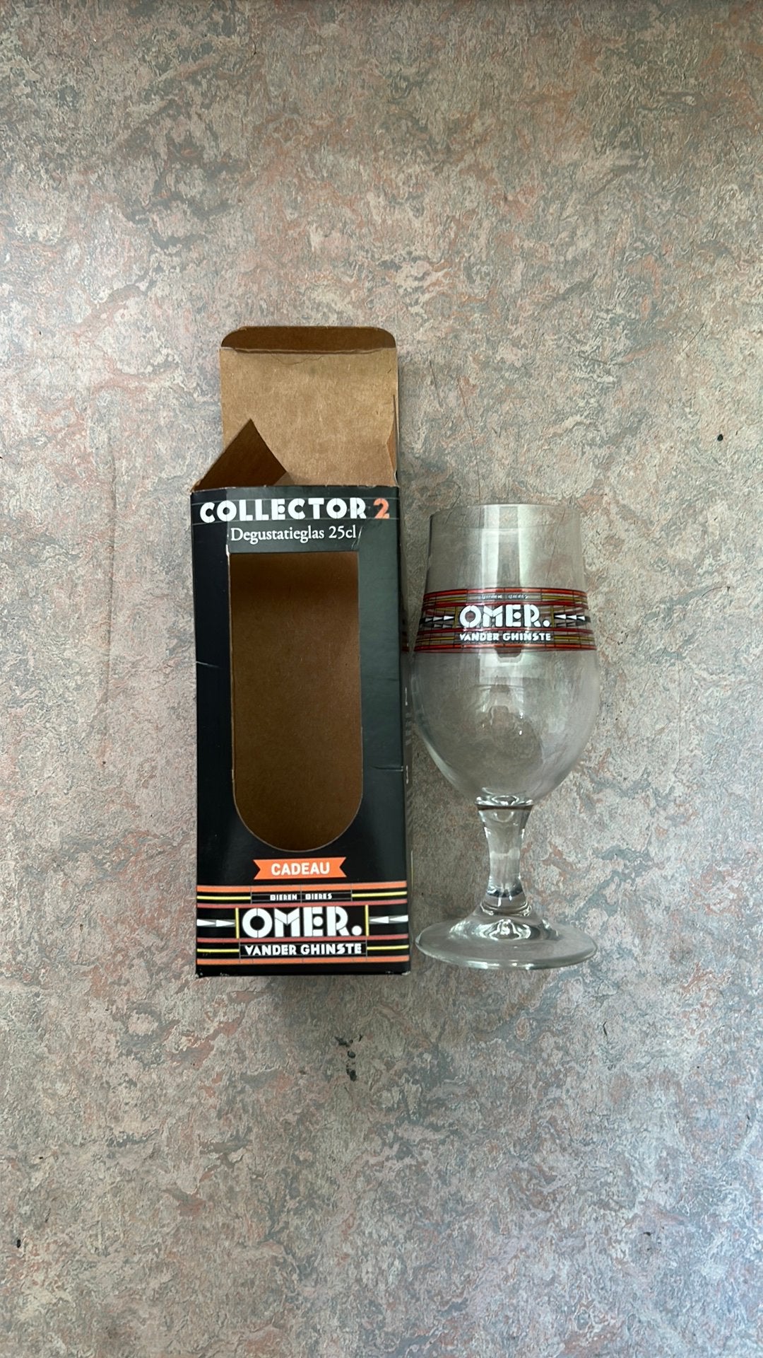 Verre à bière Omer Collector 2 (25 cl)., Enlèvement, Comme neuf