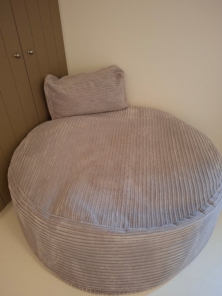 Big bertha zitzak xxl met poef, Ophalen, Zo goed als nieuw, Overige kleuren, Zitzak