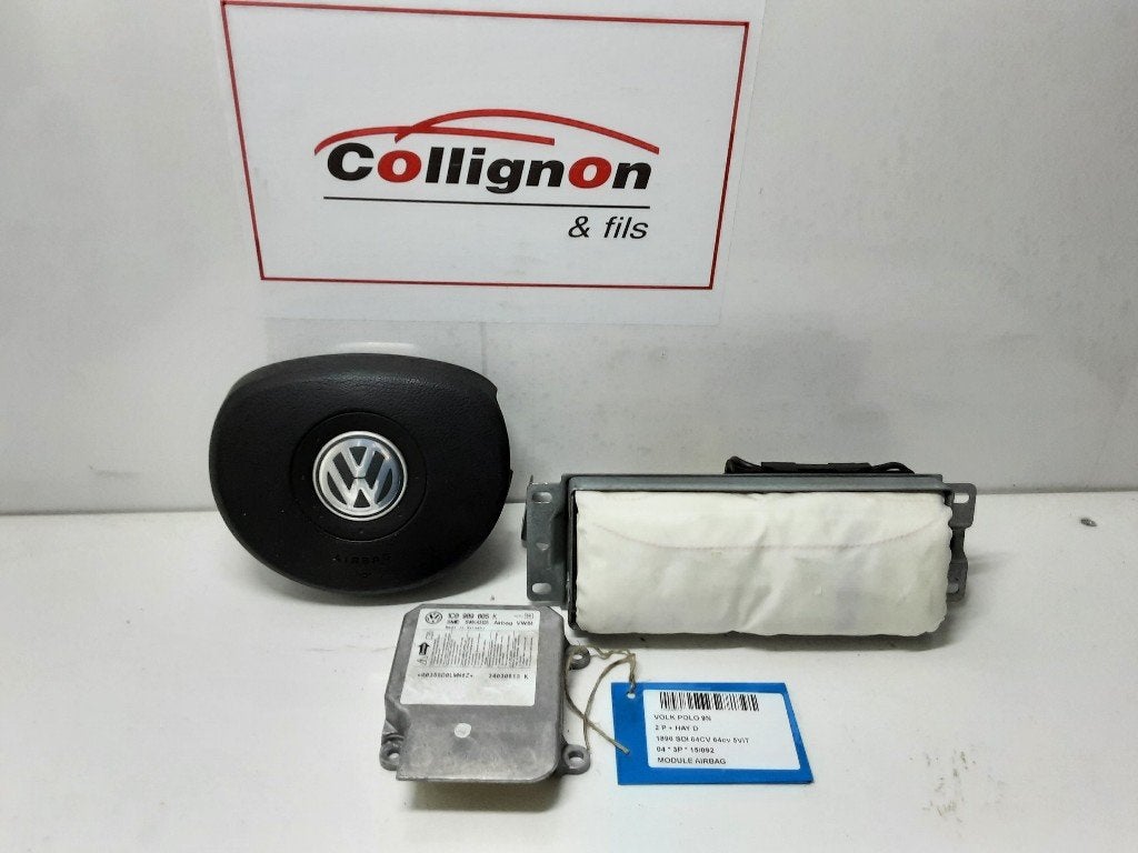 AIRBAG ENSEMBLE Volkswagen Polo IV (9N1 / 2/3), Autos : Pièces & Accessoires, Utilisé, Volkswagen