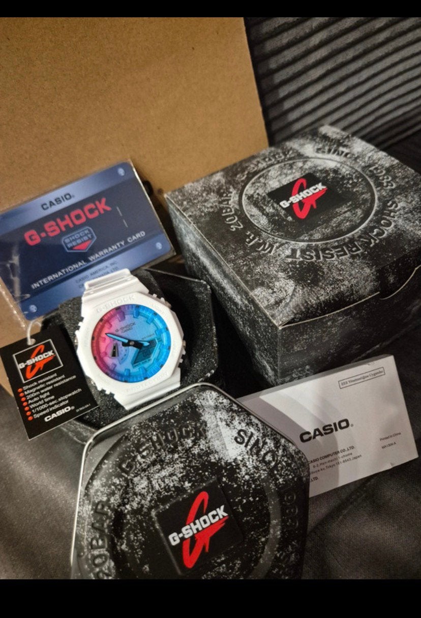 Casio G-shock blanc, Enlèvement ou Envoi, Comme neuf