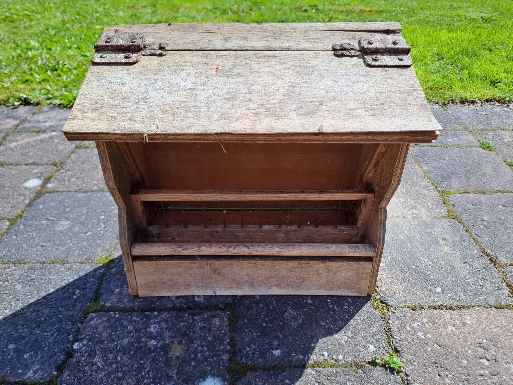 eetbak - voedersilo - zaadvoorraad voor vogels in hout, Dieren en Toebehoren, Ophalen, Gebruikt, Eten en Drinken