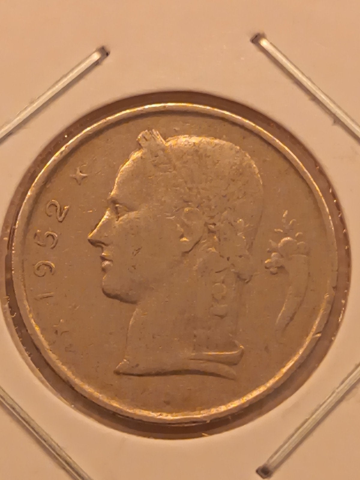 1 Frank 1952fr zonder Rau, Ophalen of Verzenden