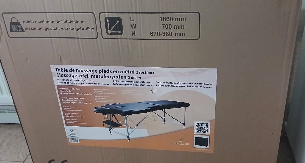 Table de massage pliable, Enlèvement, Neuf, Table de massage