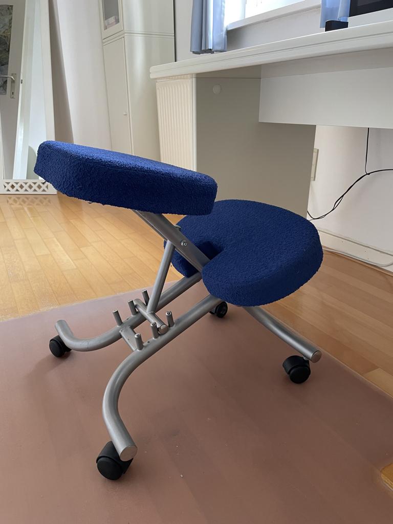 Ergonomische kniestoel/bureaustoel, Ophalen, Gebruikt, Blauw, Bureaustoel