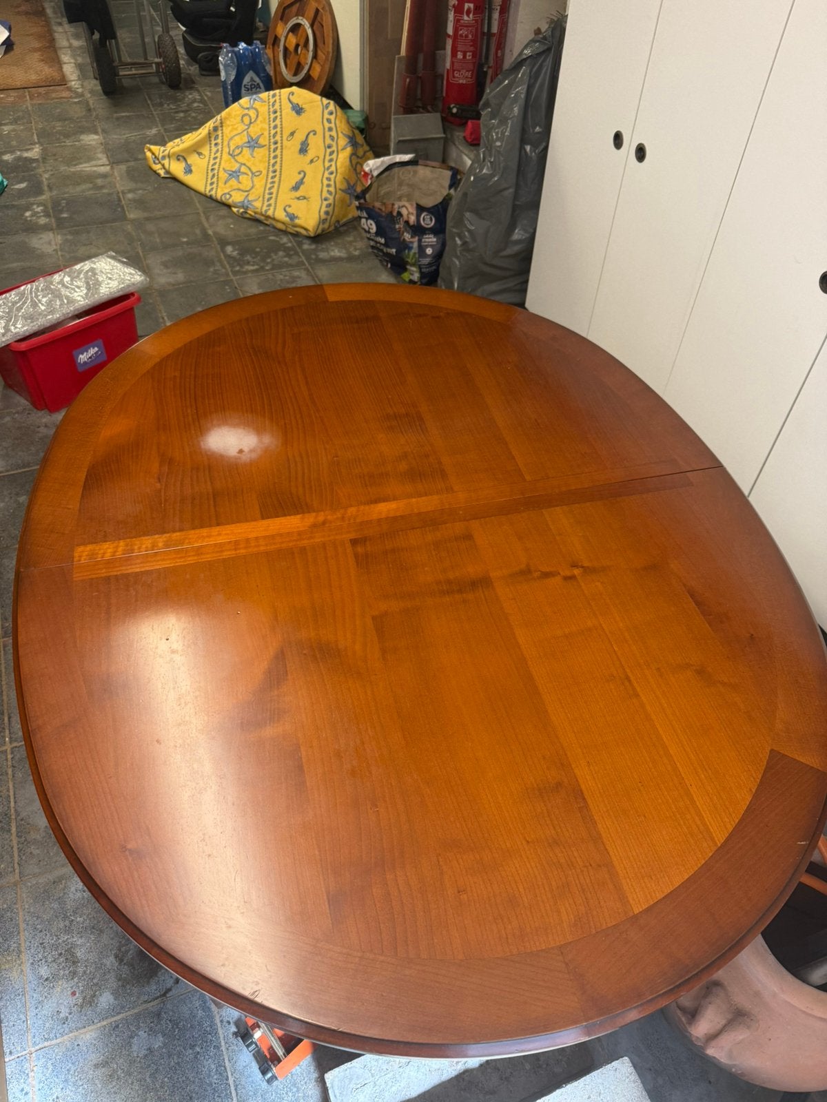 Table bois massif, Enlèvement