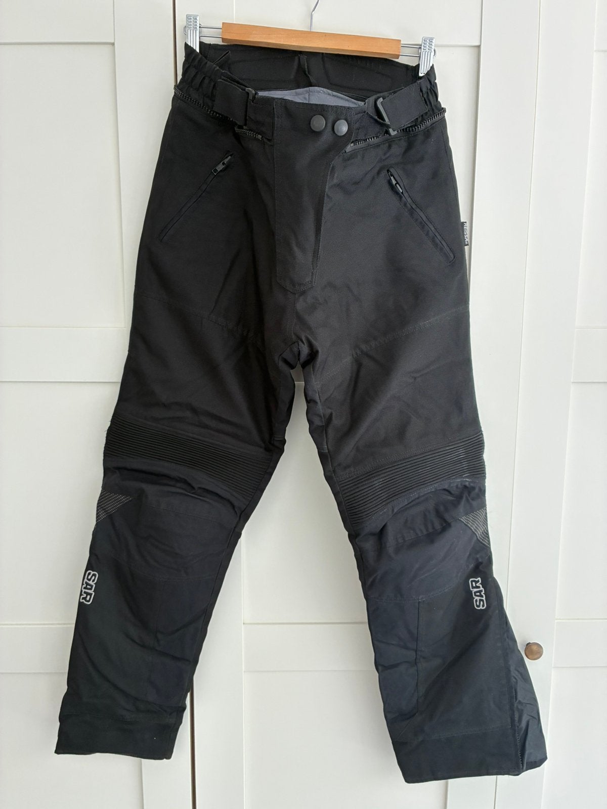 Motobroek zwart L dames merk SAR, Motos, Enlèvement, Femmes