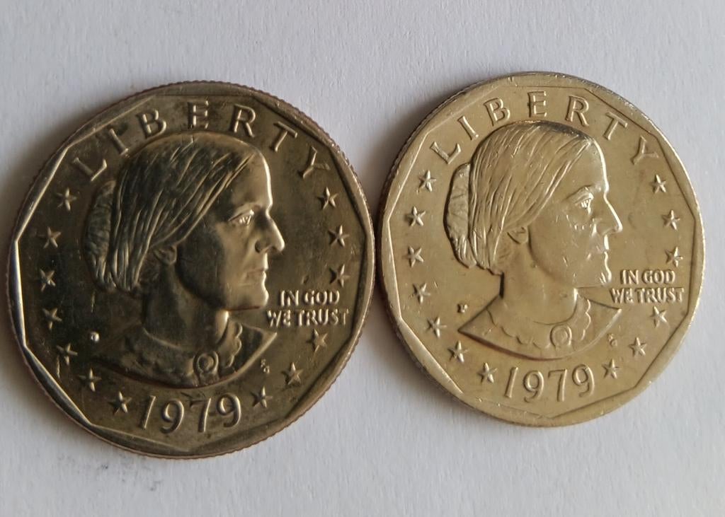 1 dollar van Susan.B.Anthony.1979 doe een bod, Ophalen