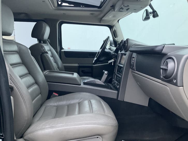 Hummer H2 6.0 V8 Perfect mooi origineel Topstaat Youngtimer!, Auto's, Automaat, Zwart, Bedrijf, SUV of Terreinwagen