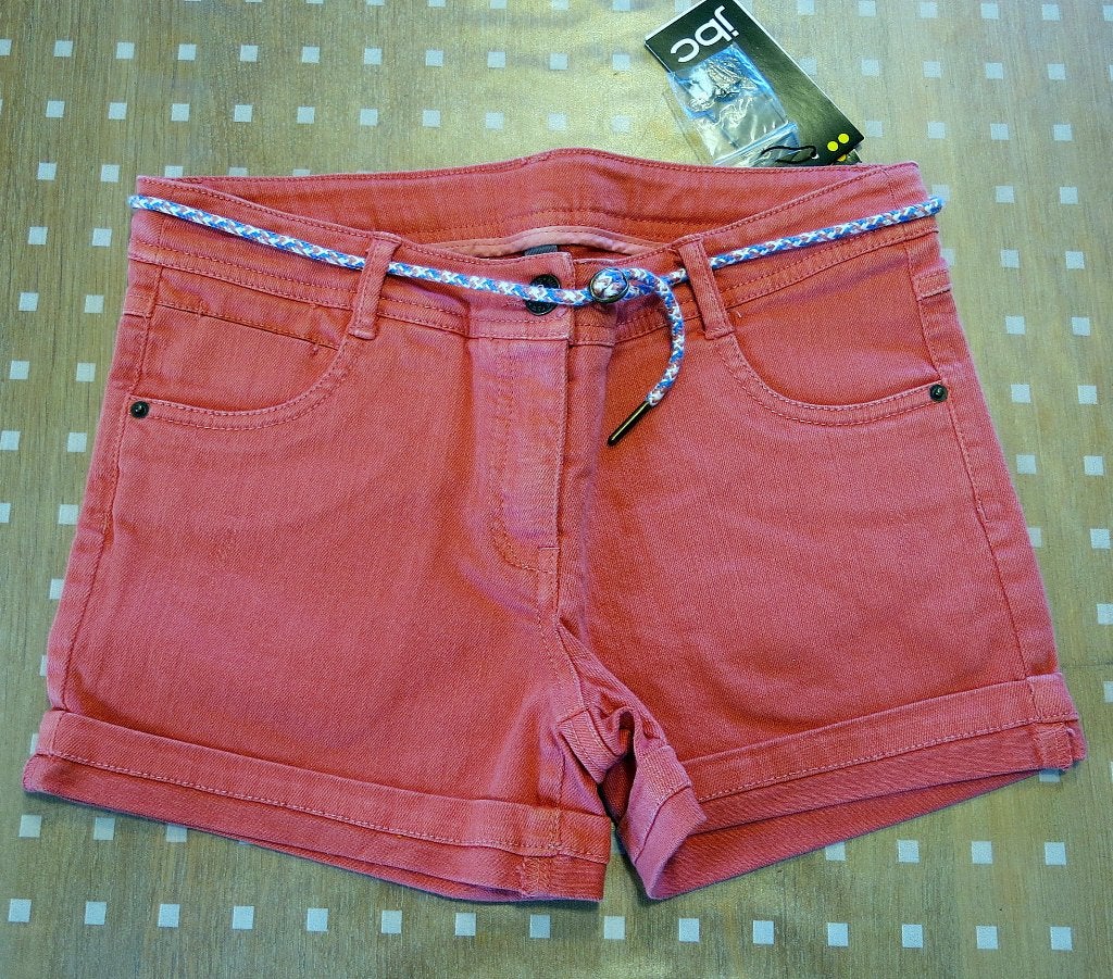 Short neuf corail orangé, 12 ans (152), Kinderen en Baby's, Kinderkleding | Maat 152, Broek, Meisje, Ophalen of Verzenden, Nieuw