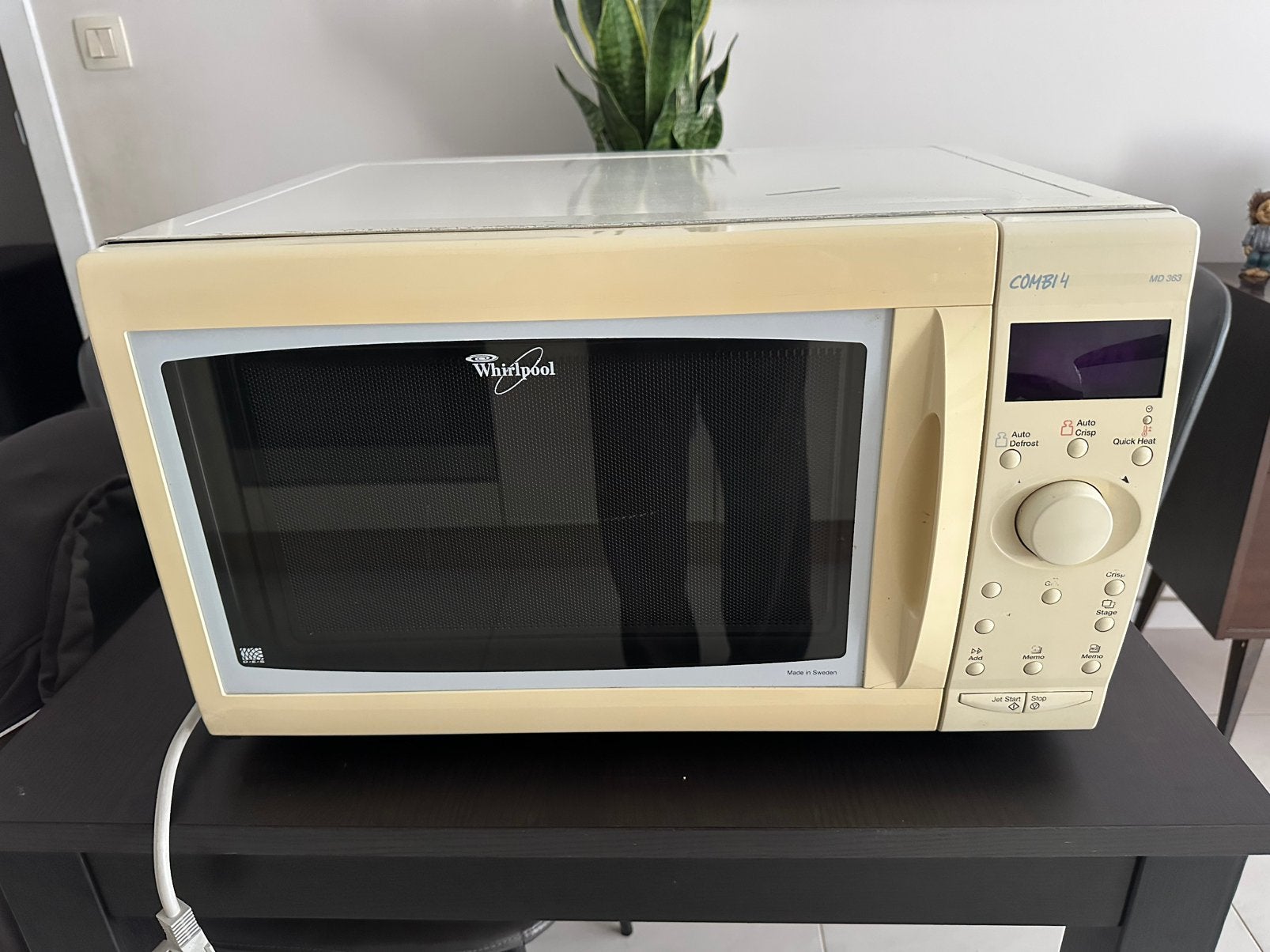 Whirlpool Combi 4 MD 363 - combi microgolf en over, Elektronische apparatuur, Microgolfovens, Ophalen, Crisp, Gebruikt, Tussenbouw