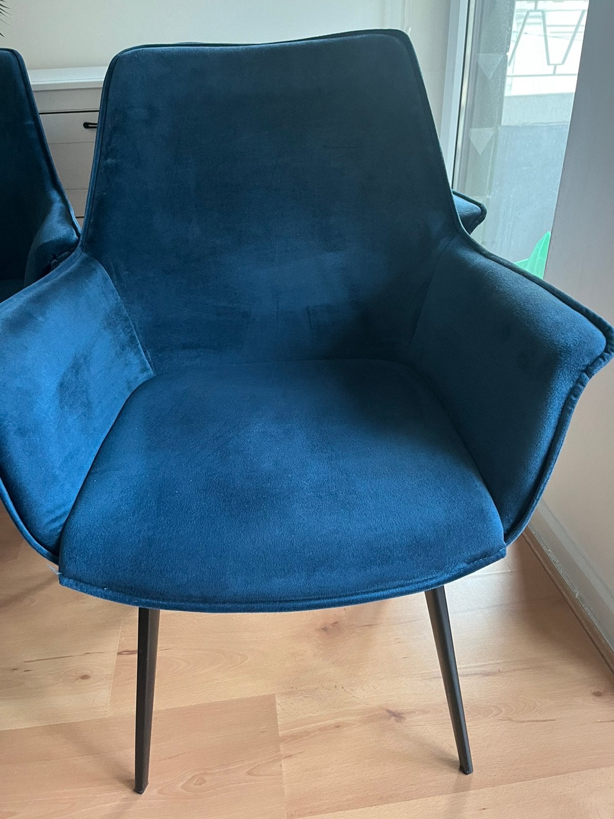 4 stoelen WEBA, Maison & Meubles, Enlèvement, Utilisé, Bleu