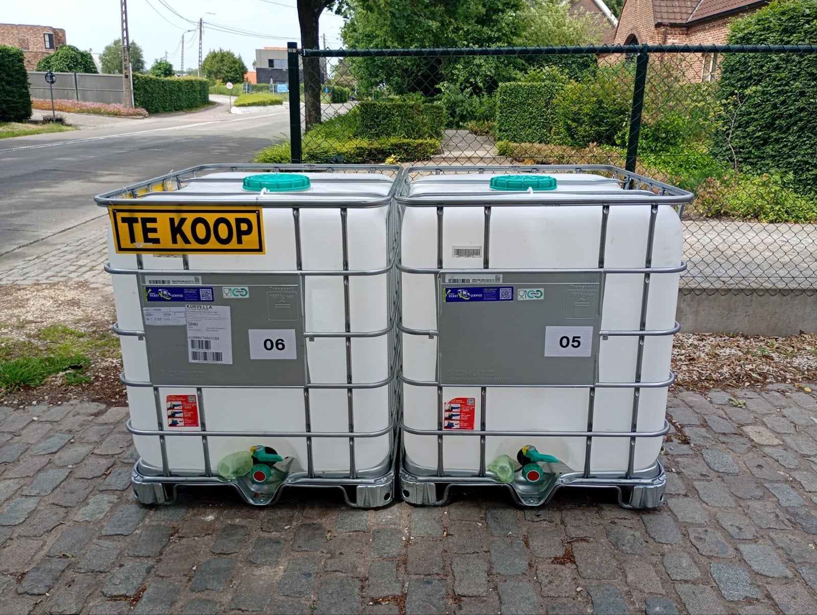 IBC containers / cubitainers 1.000 liter, Ophalen, Met kraantje