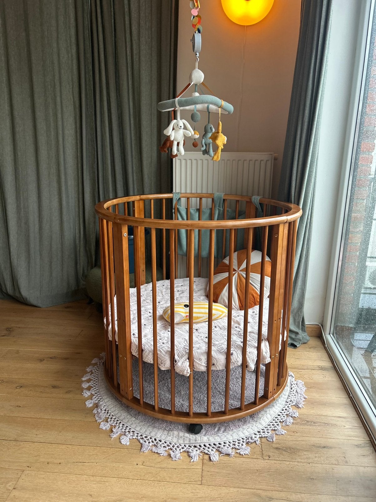 Houten, ronde box, Kinderen en Baby's, Ophalen, Zo goed als nieuw