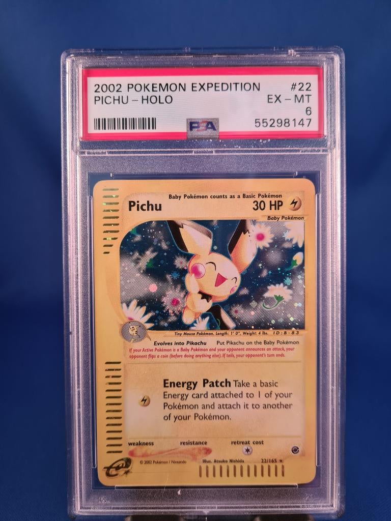 Pichu 22/165 - Expedition Base Set, Hobby en Vrije tijd, Verzamelkaartspellen | Pokémon, Gebruikt, Verzenden