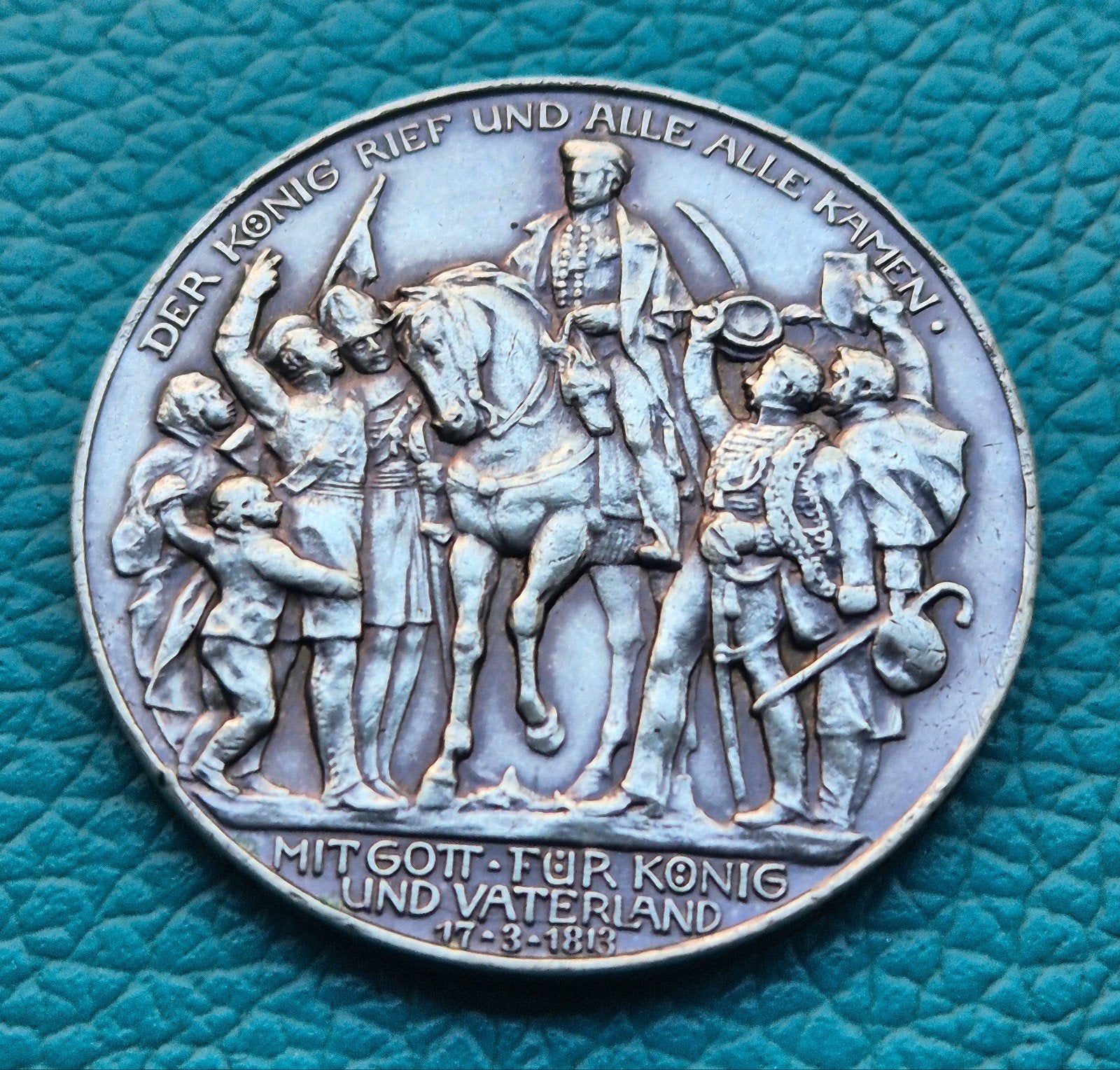 German Impire  3 Mark 1913 War against Napoleon, Ophalen of Verzenden, Duitsland, Losse munt, Zilver