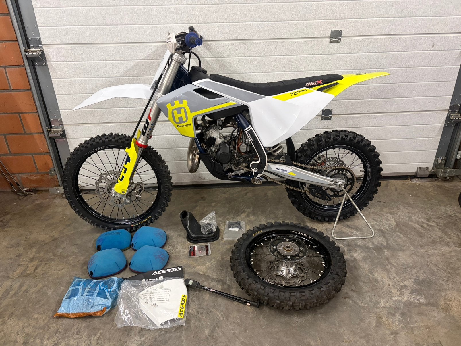 Husqvarna TC 85 avec de nombreux extras, Motos, 85 cm³, Particulier, Moto de cross, 1 cylindre