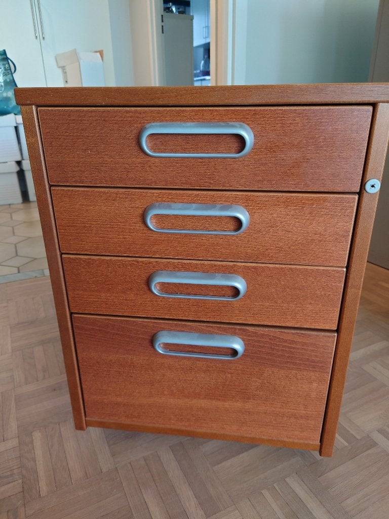 Ladeblok vintage Ikea, 3 ou 4 tiroirs, Cerisier, Moins de 100 cm, Enlèvement