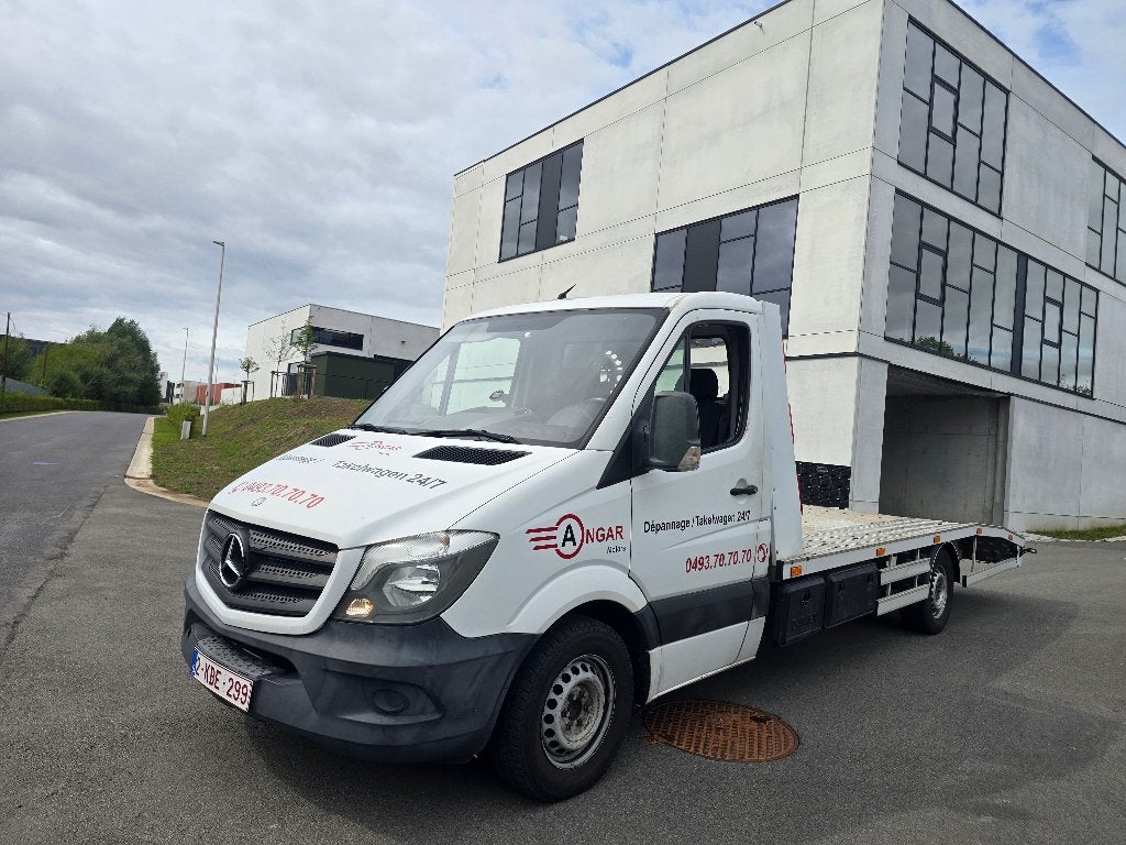Mercedes Sprinter 316 CDI 163PK 04/2015 – Depannagewagen, Auto's, Euro 5, Zwart, Wit, 120 kW