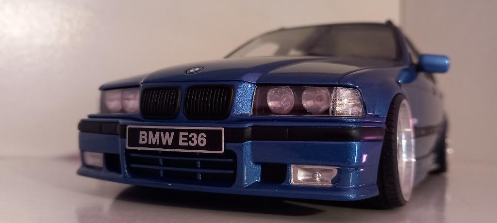 1/18 BMW 328i E36 Touring M-Pack Estoril Blue 1997 Tuning, Enlèvement, Neuf, Voiture, OttOMobile