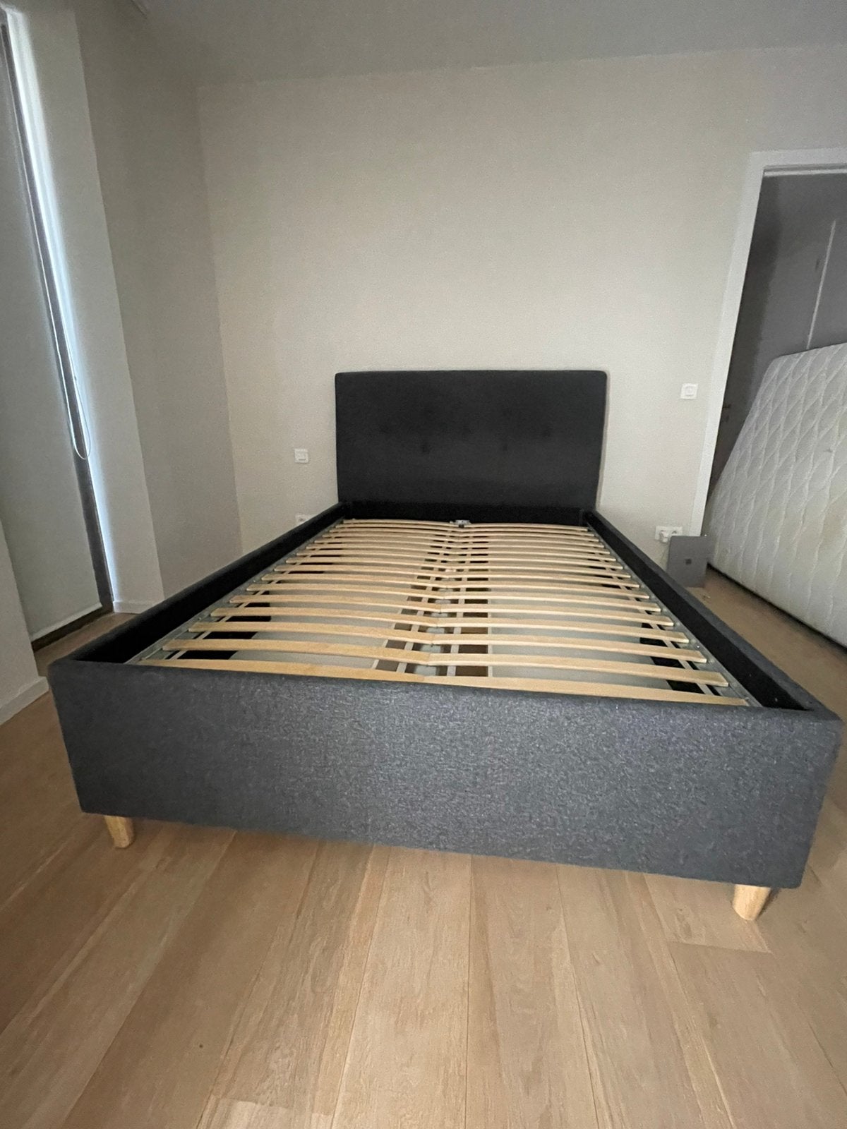 Ikeabed 2 personen - queensize - 4 opbergvakken, Huis en Inrichting, Slaapkamer | Bedden, Ophalen, Gebruikt, Tweepersoons, 140 cm