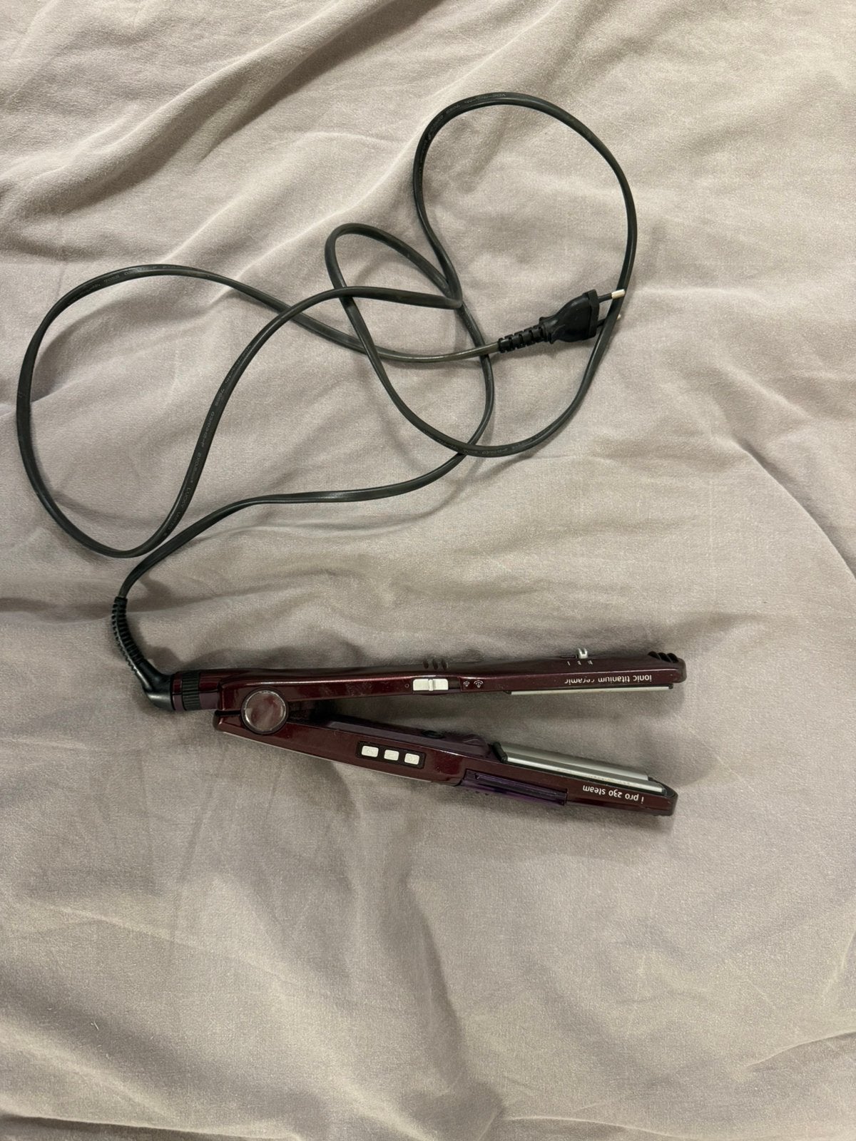 BaByliss - i pro 230 steam stijltang, Enlèvement, Utilisé, Fer à friser ou Lisseur