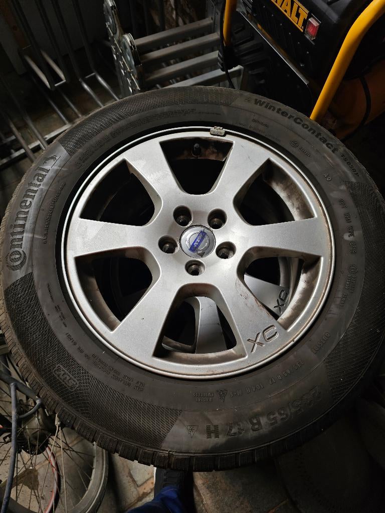 aluvelgen met nieuwstaat winterbanden, Auto-onderdelen, Banden en Velgen, Ophalen, Banden en Velgen, Nieuw, 17 inch