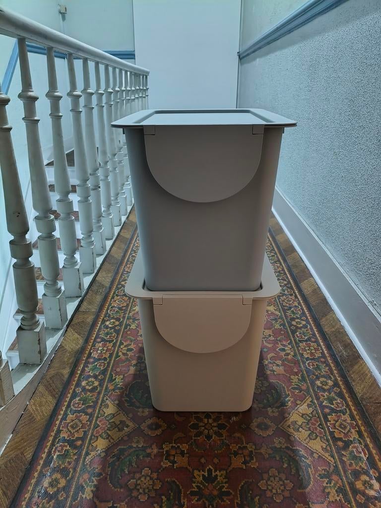 2 poubelles 25L, 20 à 30 litres, Enlèvement, Comme neuf