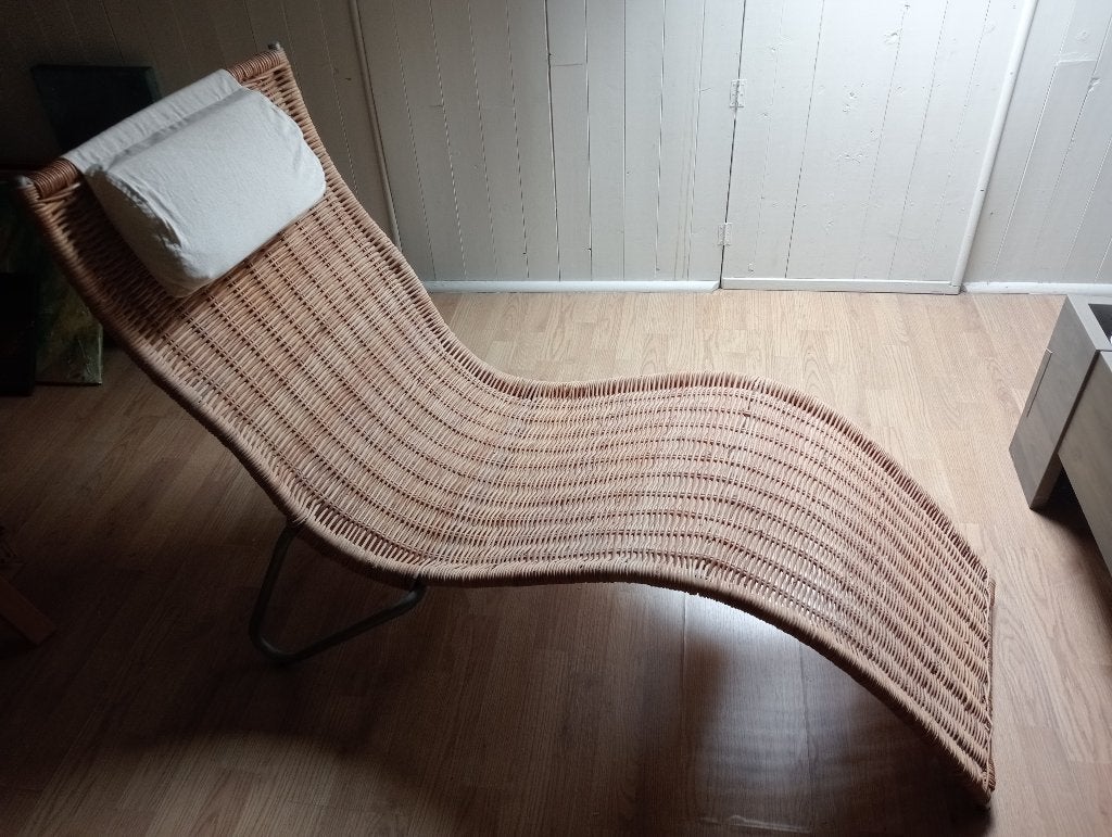 Rieten ligzetel, Osier ou Rotin, Moins de 150 cm, Enlèvement, Une personne