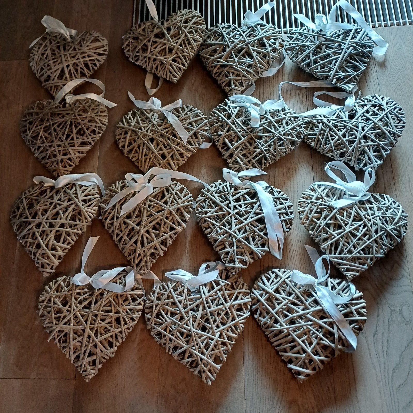 15 Rieten harten, Maison & Meubles, Accessoires pour la Maison | Couronnes, Enlèvement