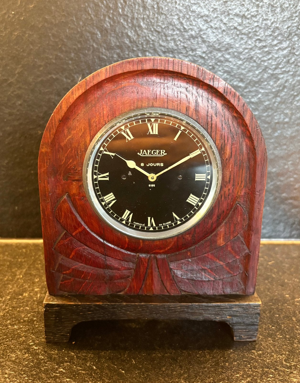 Jaeger (Jaeger LeCoultre) dashboard klok 8 jours (6185), Ophalen of Verzenden
