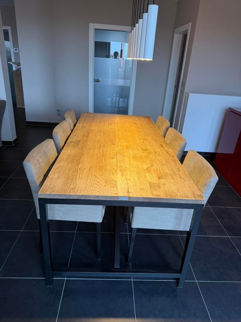 6 Mobitec eetkamer stoelen, Enlèvement, Utilisé, 4 à 6 chaises