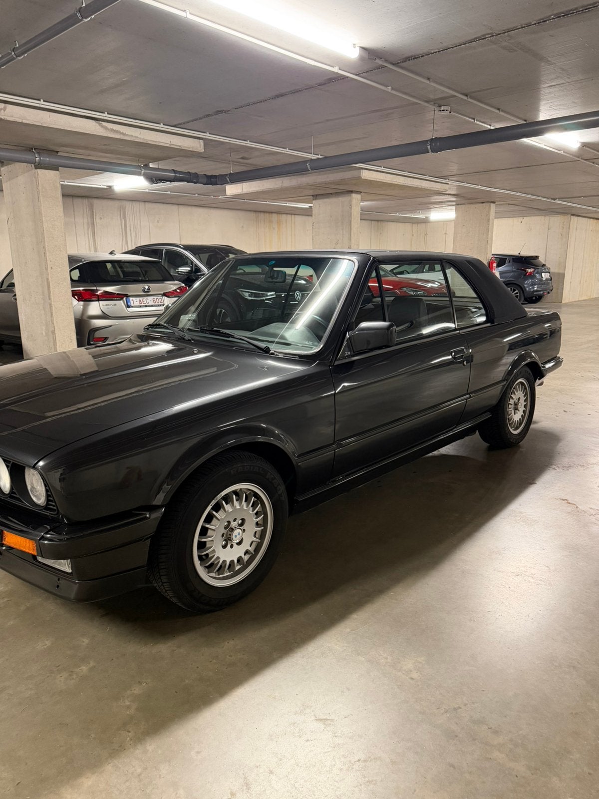 BMW E30 325i Cabrio, Auto's, 4 zetels, Achterwielaandrijving, Zwart, Cabriolet