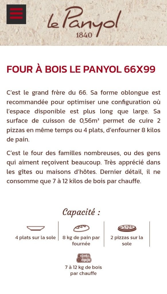 Four a pain Panyol, Jardin & Terrasse, Fours à pizza, Enlèvement, Comme neuf, Panyol