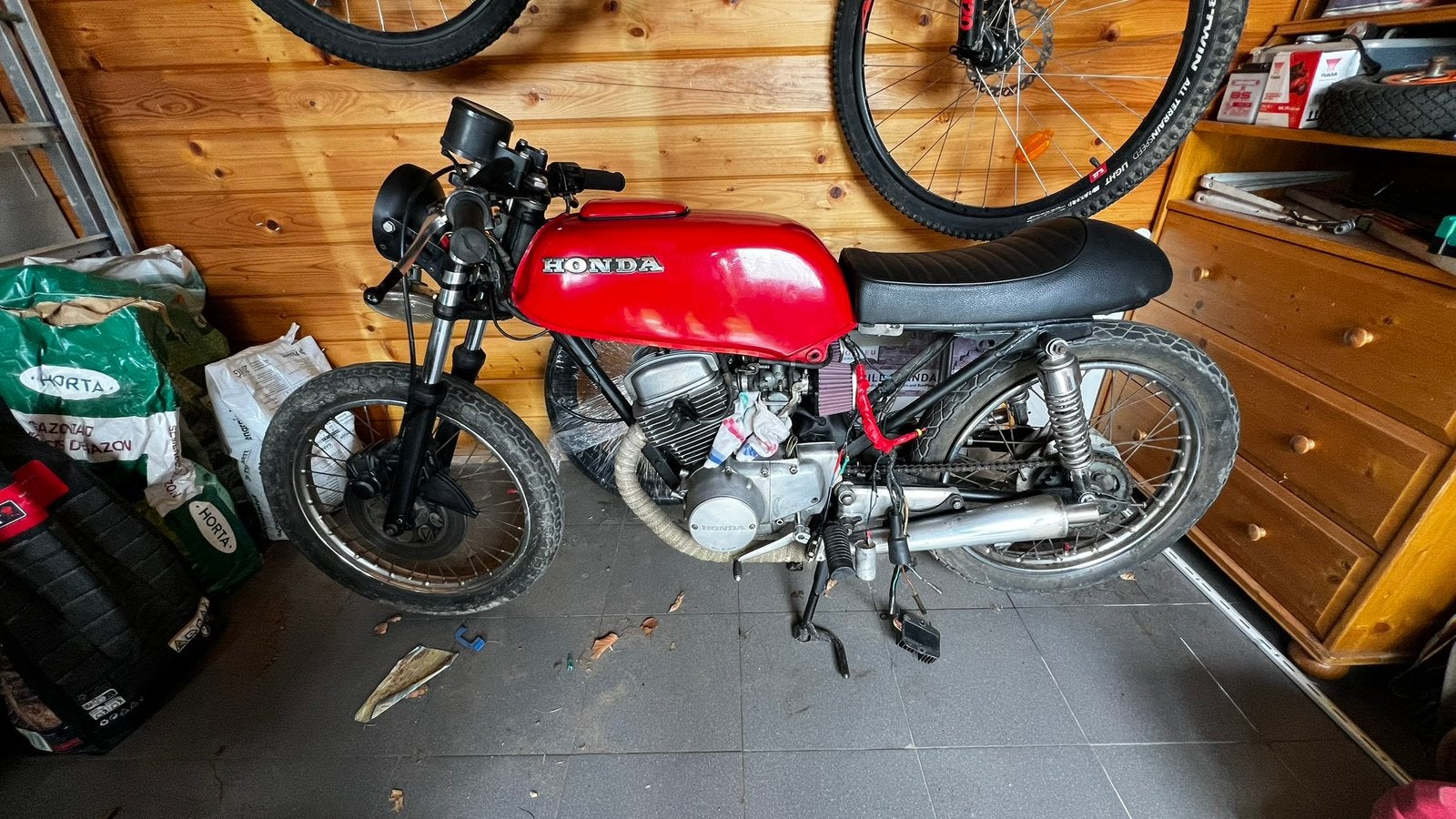Honda CB125T 1977, Fietsen en Brommers, Brommers | Honda, Ophalen, Gebruikt, 124 cc, 5 versnellingen