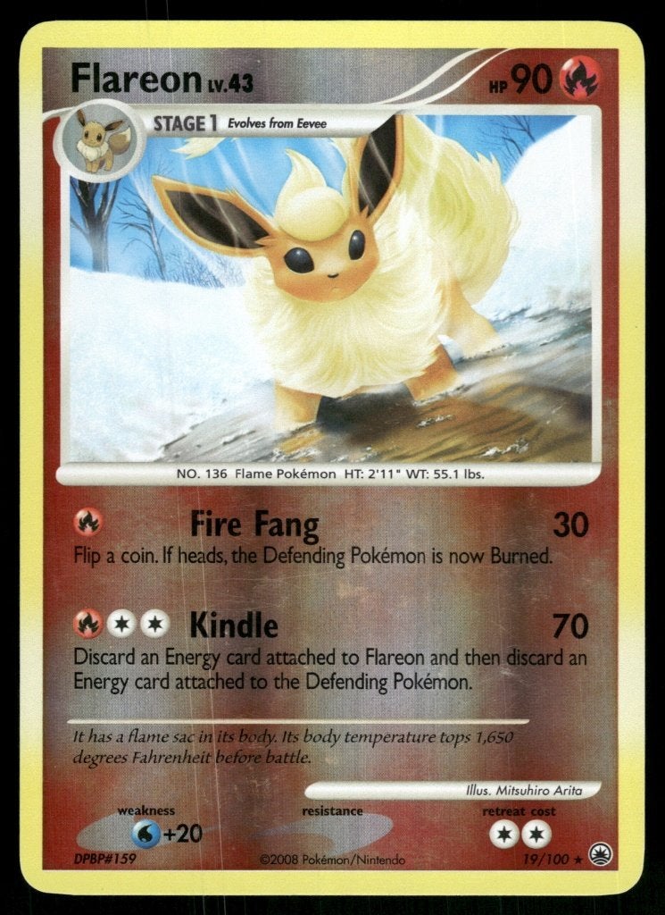 Flareon 19/100 - Majestic Dawn (Reverse Holo), Verzenden, Gebruikt