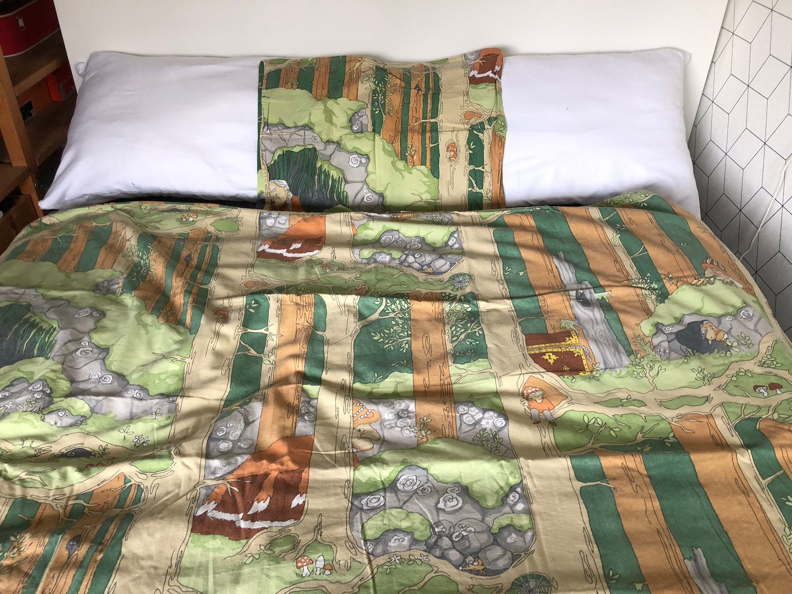 IKEA dekbedovertrek 1-persoons 100% katoen, Kinderen en Baby's, Gebruikt, Jongetje of Meisje, Ophalen of Verzenden, IKEA