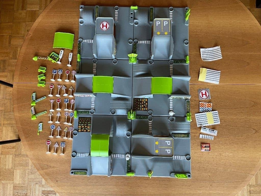 speelplaten met straten, Kinderen en Baby's, Ophalen of Verzenden, Gebruikt, Bouwen